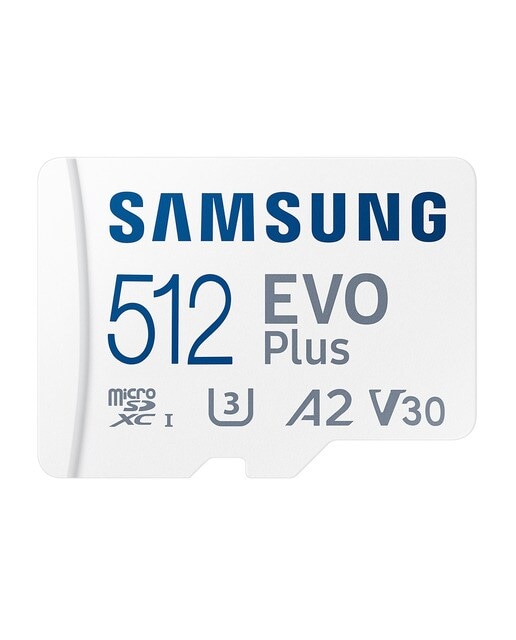 Tarjeta de memoria microSDXC Samsung EVO Plus 512GB, A2, V30