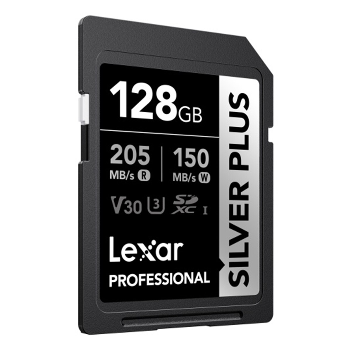 Tarjeta de memoria SD Lexar Professional Silver Plus 128GB V30 UHS-I Negro / Plata-2