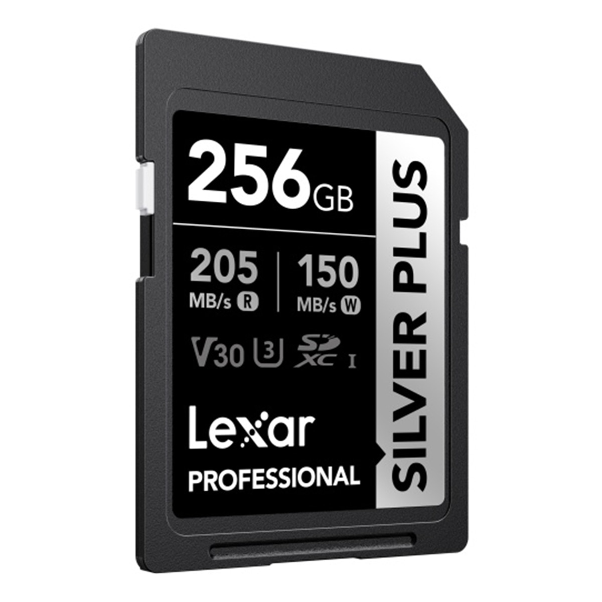 Tarjeta de memoria SD Lexar Professional Silver Plus 256GB V30 UHS-I Negro / Plata-2