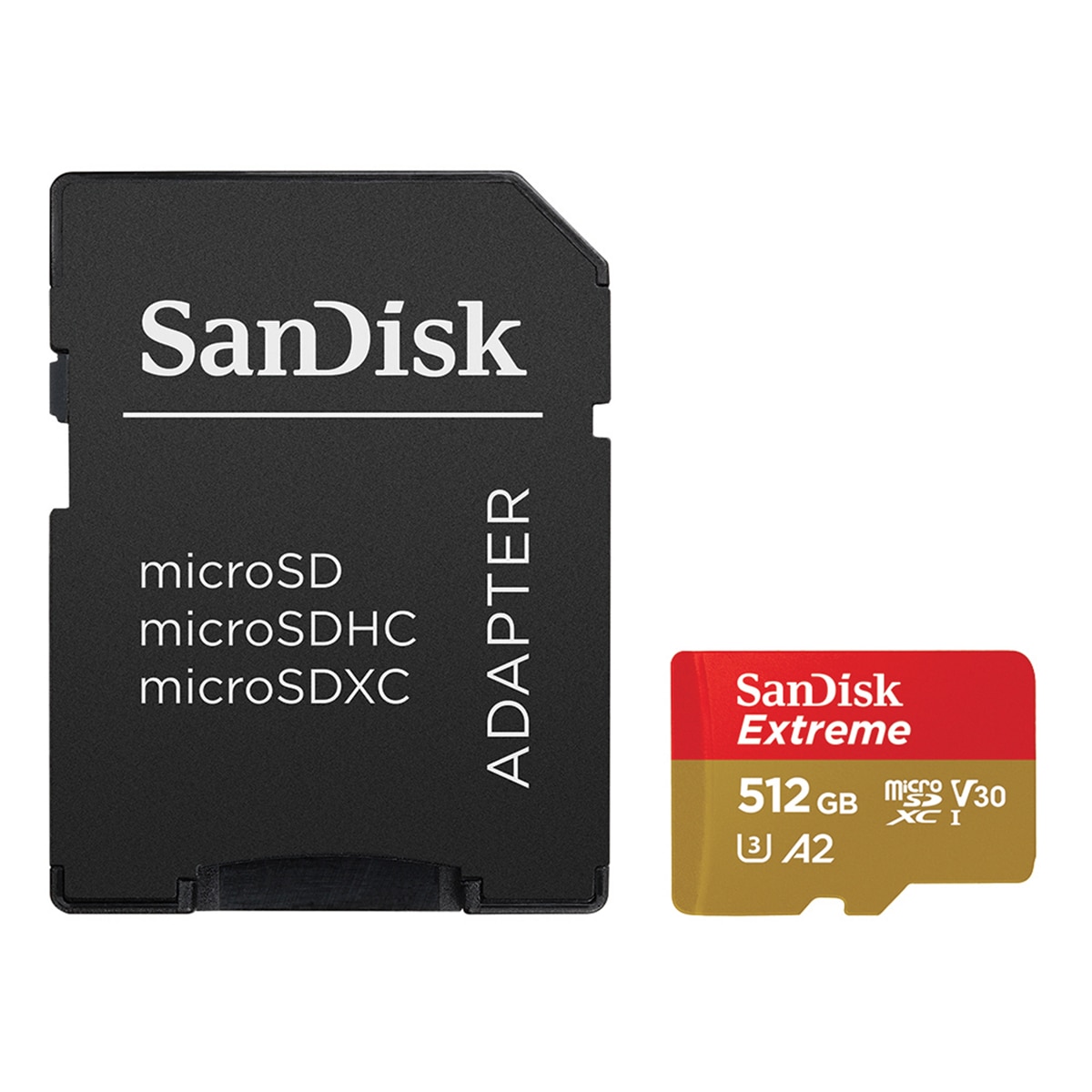Tarjeta de memoria SanDisk Extreme microSDXC UHS-I de 512GB Rojo-2