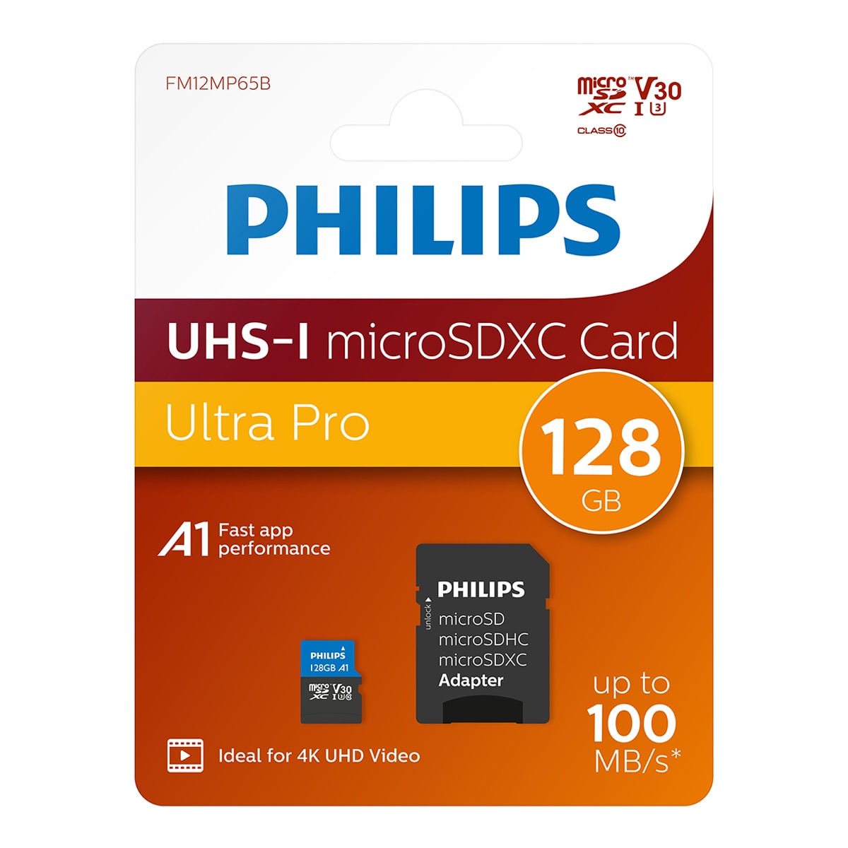 Tarjeta de memoria MicroSD Philips FM12MP65B 128GB 2