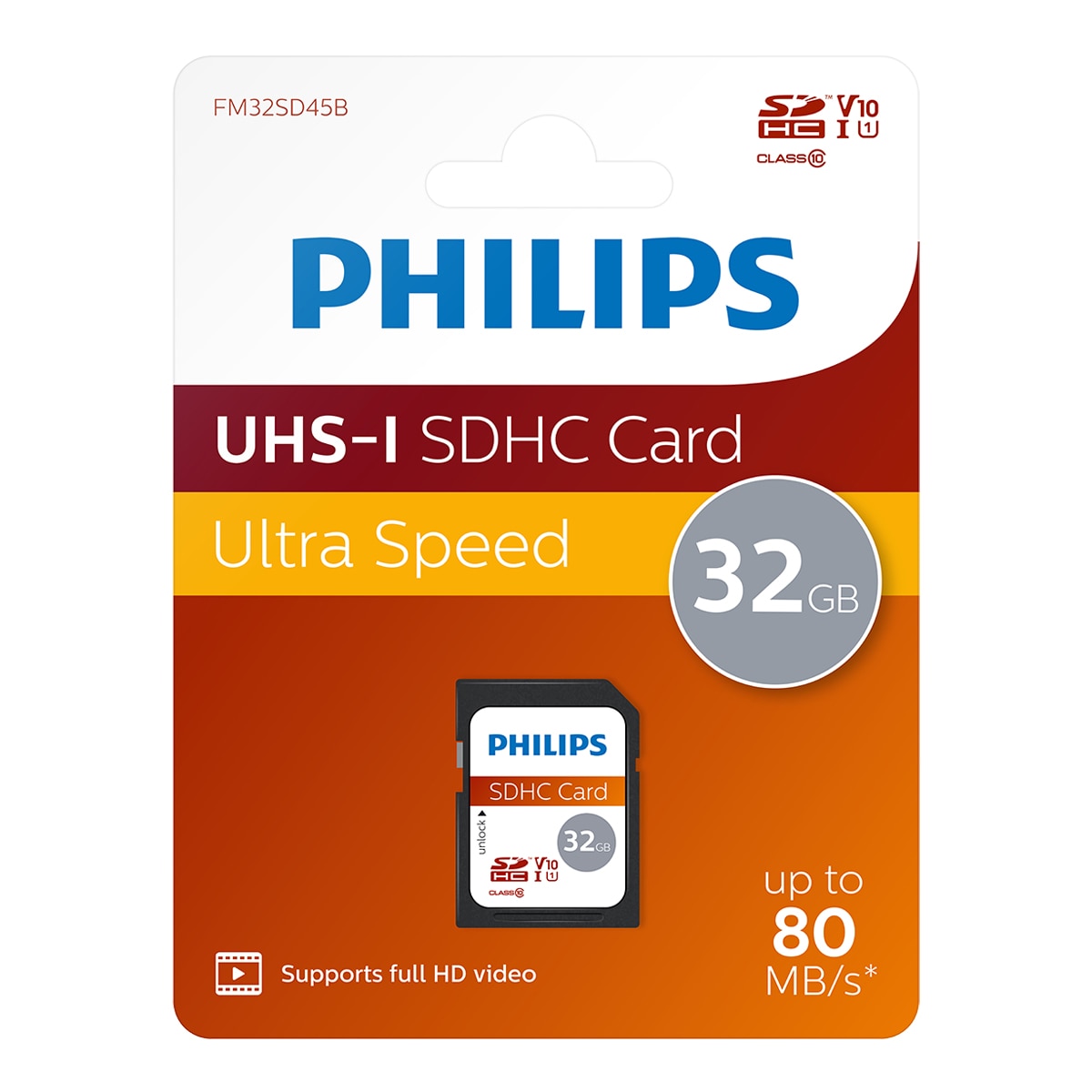 Tarjeta de memoria SD Philips FM032SD45B 32GB 2