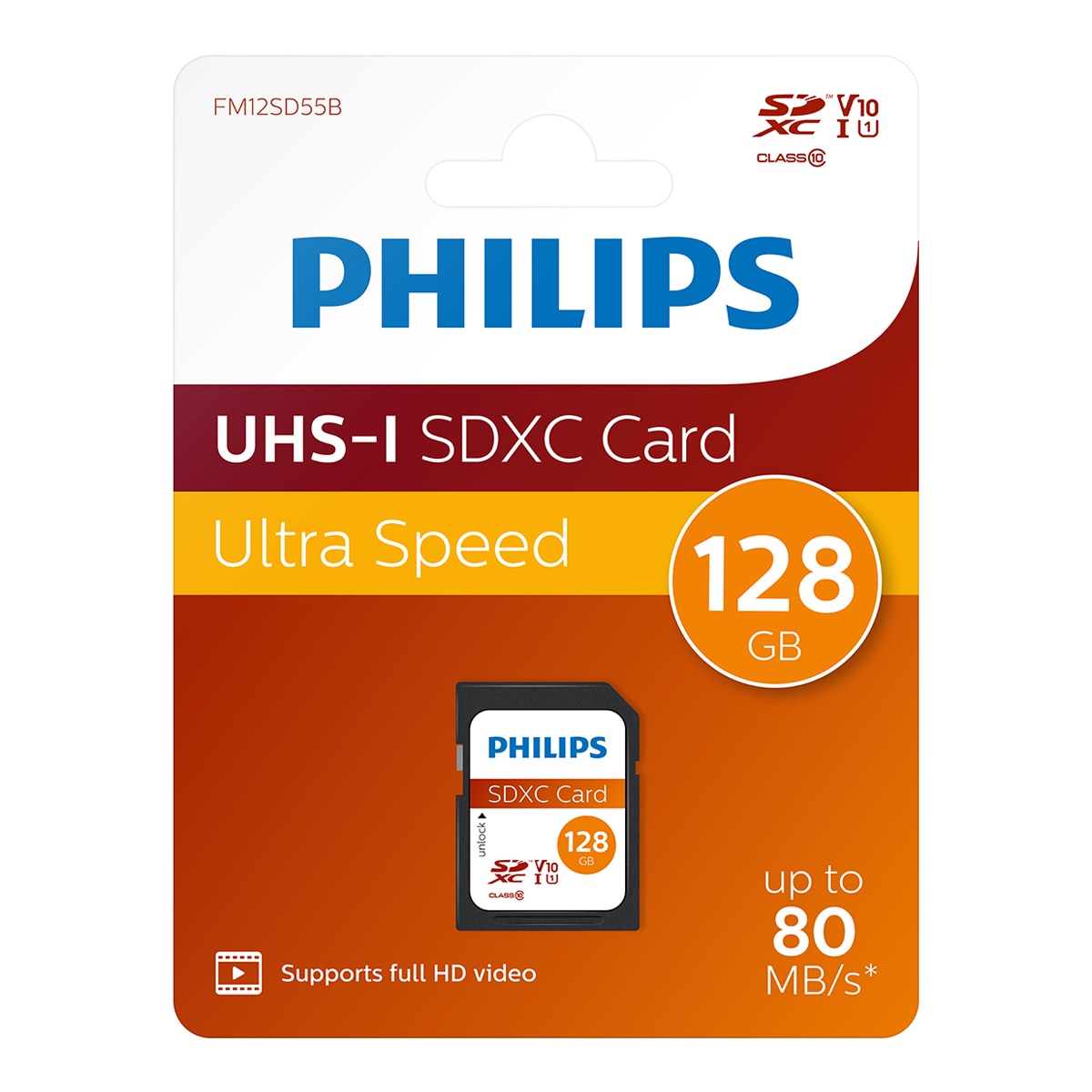 Tarjeta de memoria SD Philips FM12SD55B 128GB 2