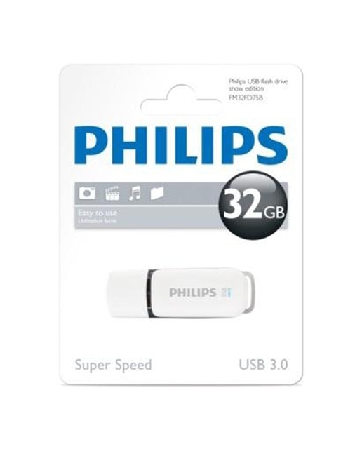 Pendrive Philips Snow USB 3.0 32 GB Blanco-1