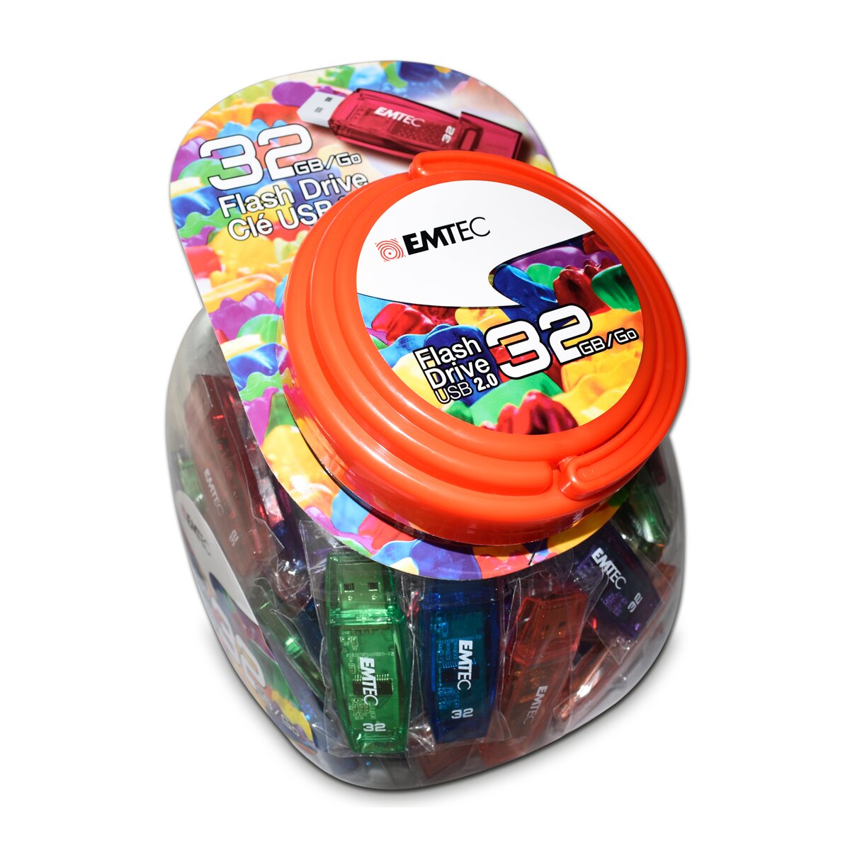 Pen Drive Emtec Candy Jar 2.0, 32 GB Multicolor-7