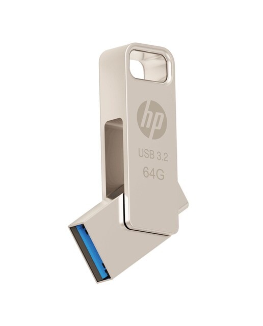 Pendrive HP On the Go x206c, 64GB, USB-C 3.2 y USB-A 3.2 Plata-5