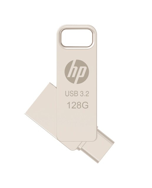 Pendrive HP x206c, 128 GB, USB dual tipo C 3.2 Plata-3
