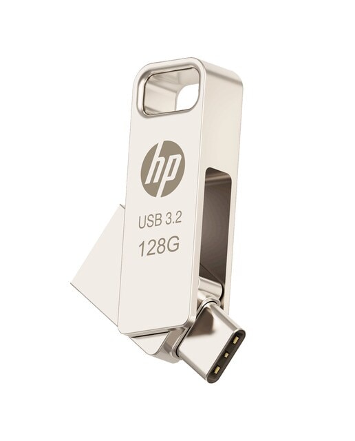 Pendrive HP x206c, 128 GB, USB dual tipo C 3.2 Plata-4