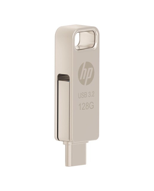Pendrive HP x206c, 128 GB, USB dual tipo C 3.2 Plata-8
