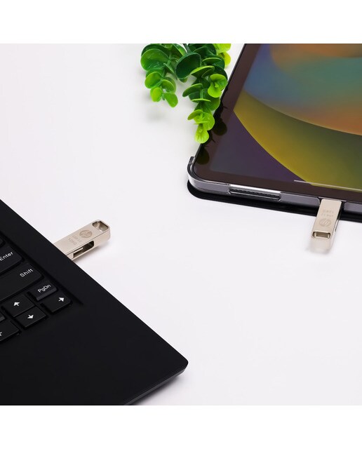 Pendrive HP x206c, 128 GB, USB dual tipo C 3.2 Plata-12