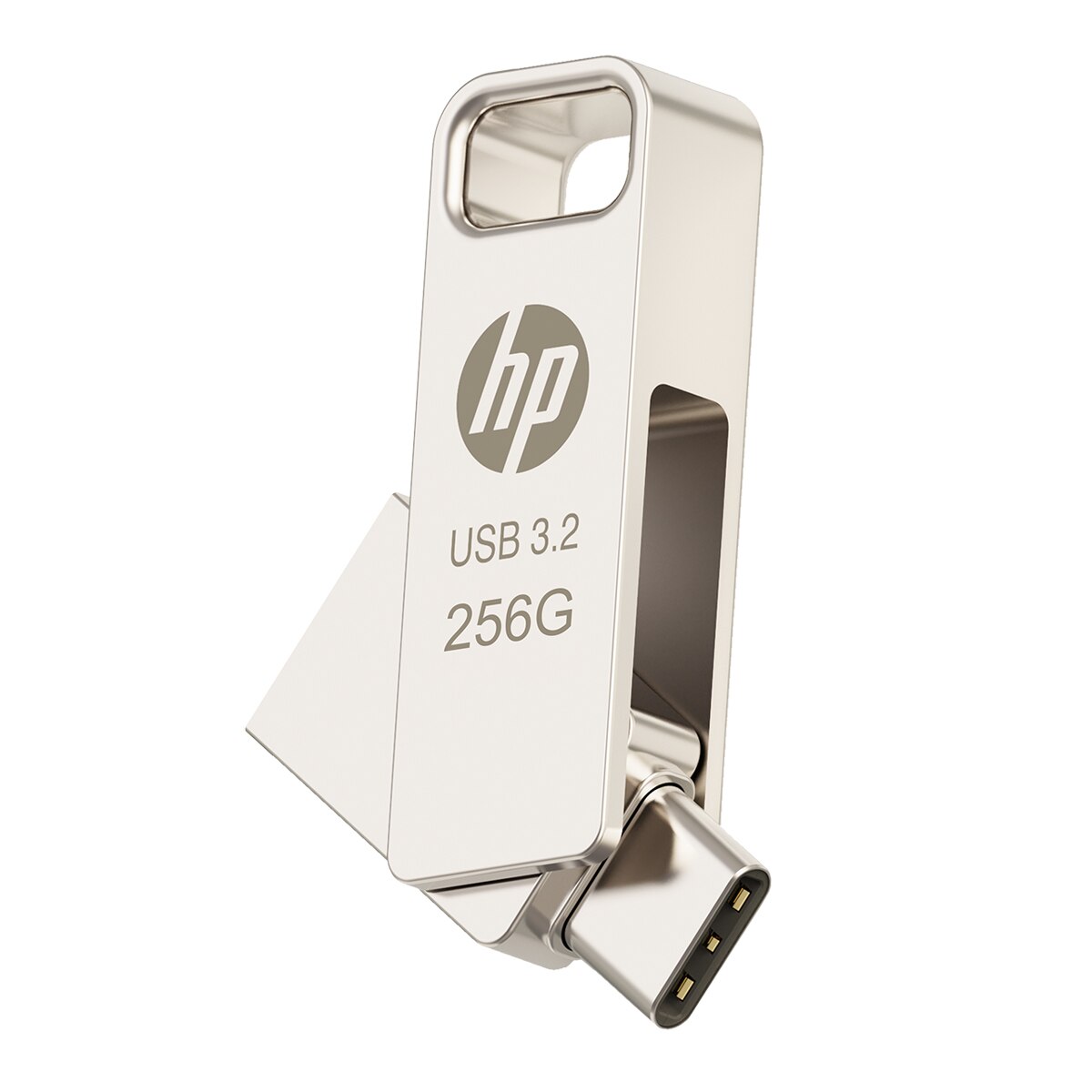 Pendrive HP OTG x206c 256GB, USB 3.2 Tipo-C/Tipo-A Plata-2