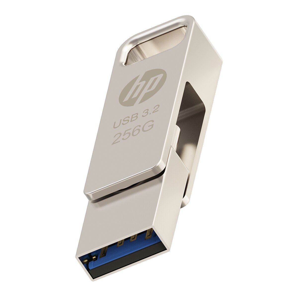 Pendrive HP OTG x206c 256GB, USB 3.2 Tipo-C/Tipo-A Plata-3