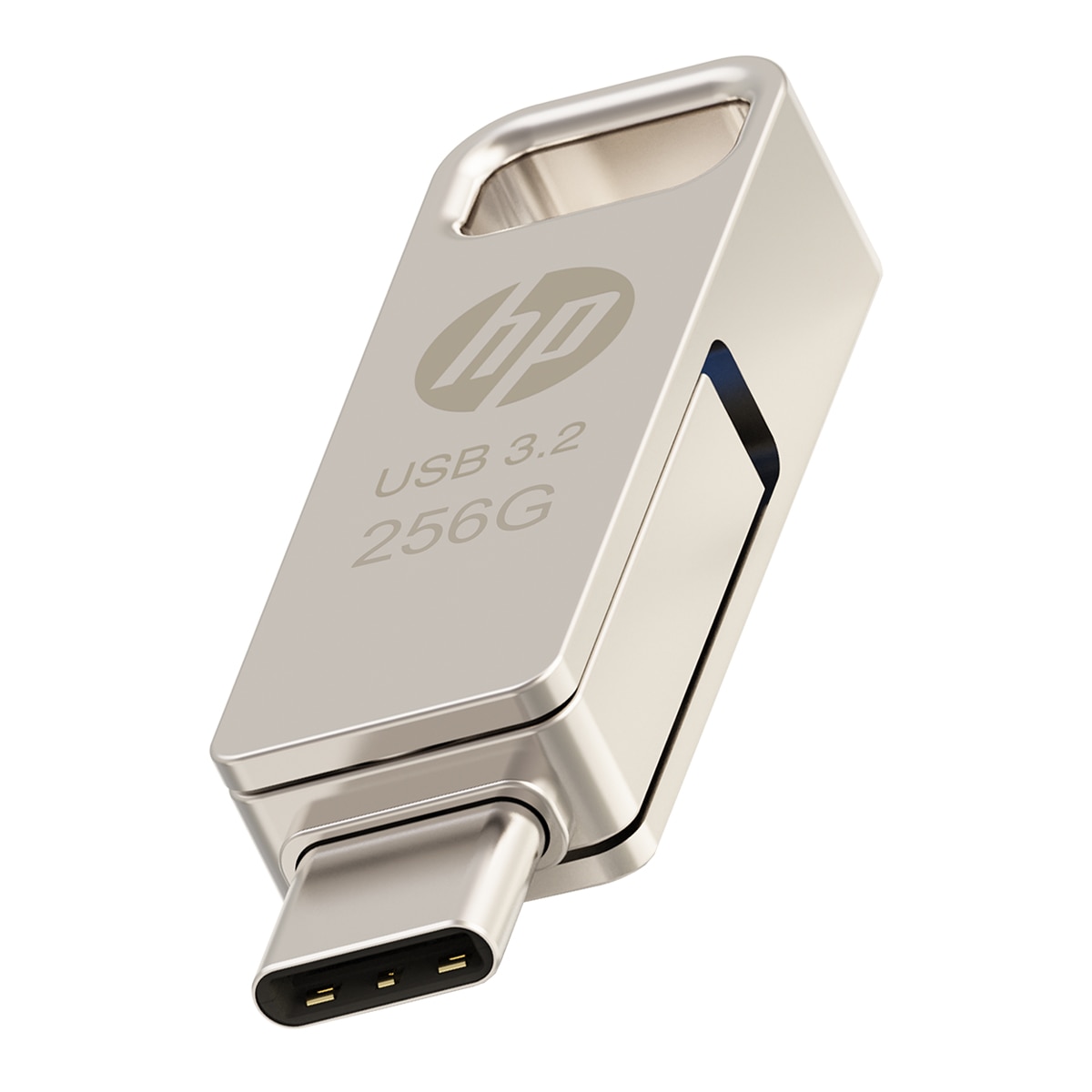 Pendrive HP OTG x206c 256GB, USB 3.2 Tipo-C/Tipo-A Plata-4