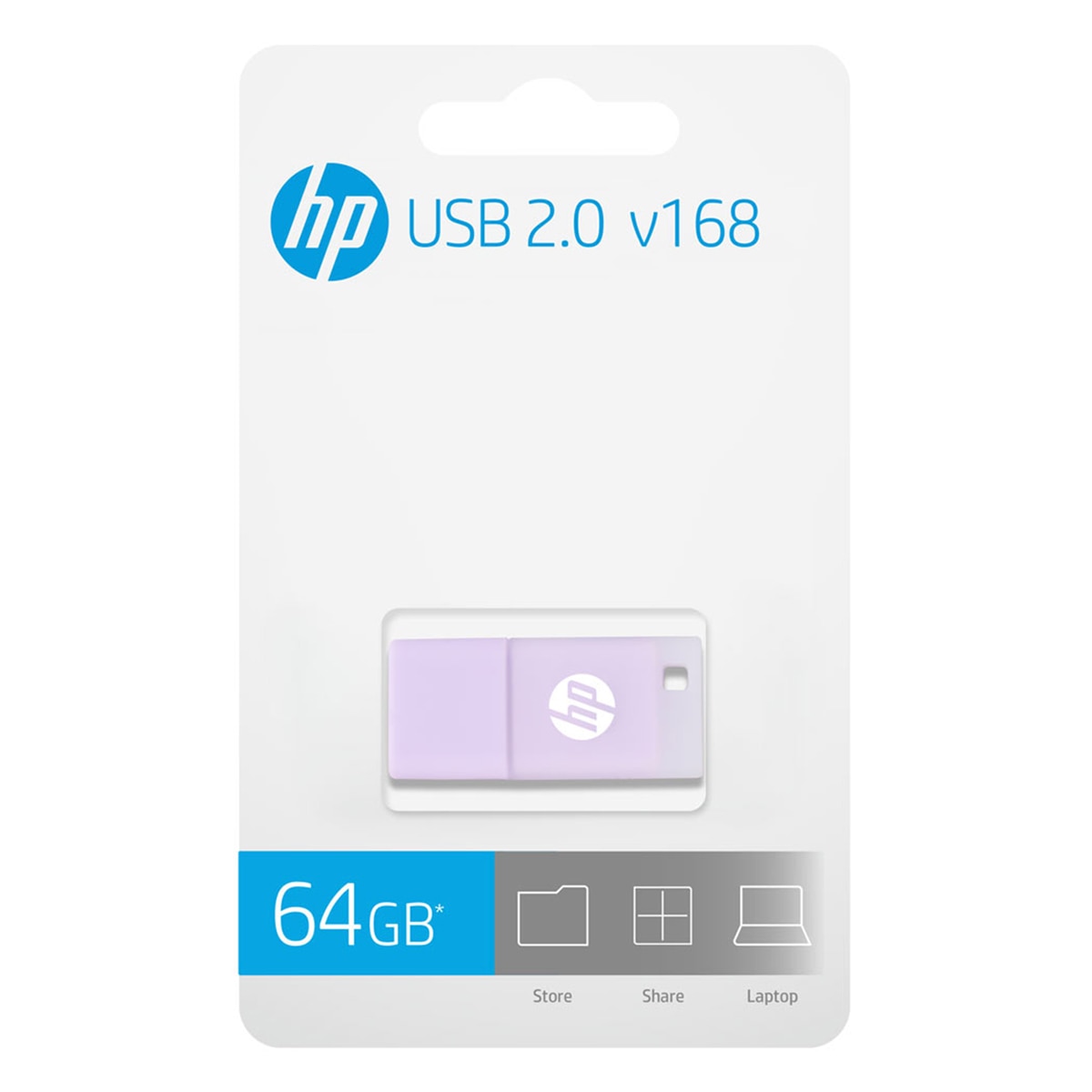 Pendrive HP v68, 64 GB, USB 2.0 Lila-4