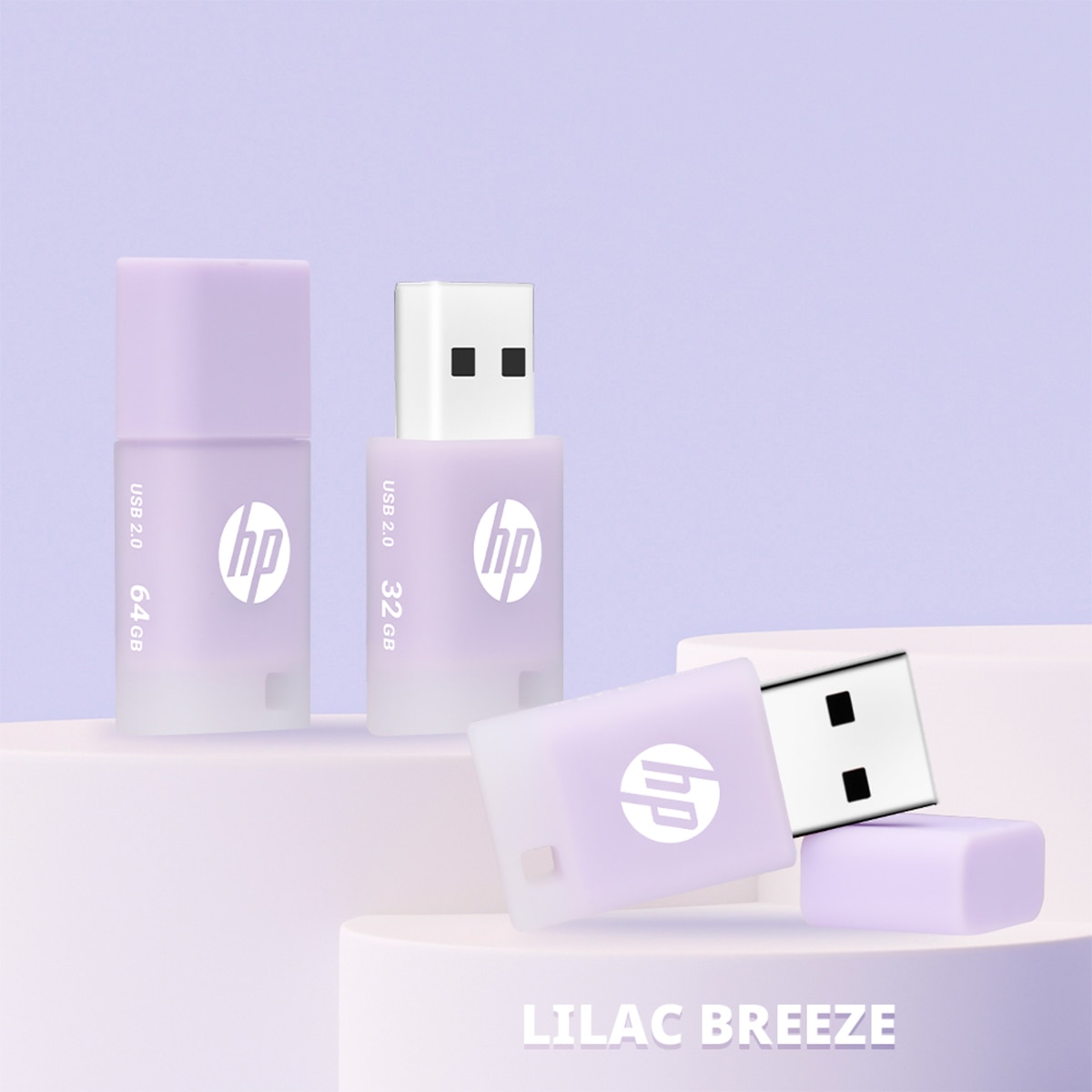 Pendrive HP v68, 64 GB, USB 2.0 Lila-5