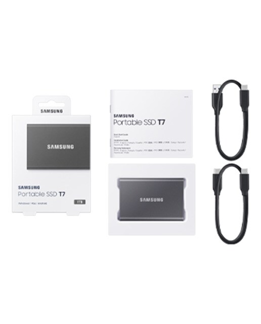 Disco duro externo SSD Samsung PSSD T7 1 TB, USB 3.2 - Negro Negro-6