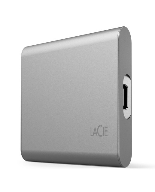 Disco SSD externo LaCie Portable, 1 TB, USB-C Plata-1