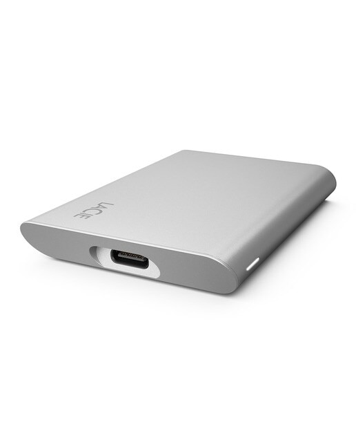 Disco SSD externo LaCie Portable, 2 TB, USB-C Plata-1