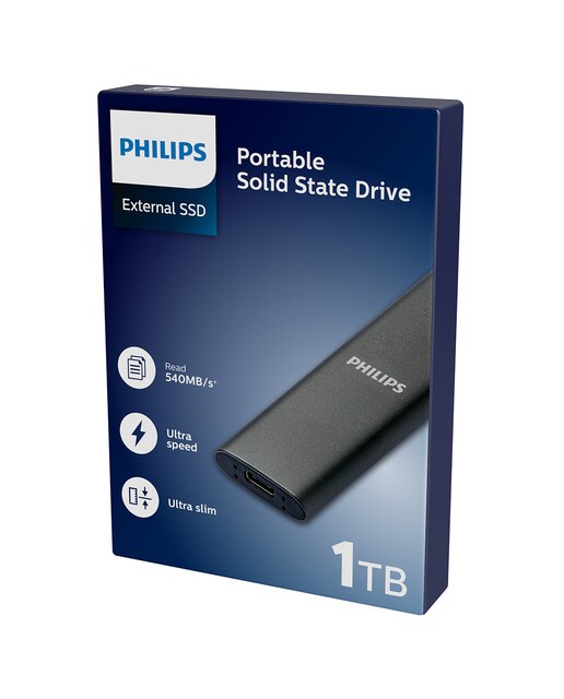 Disco externo SSD Philips 1 TB USB 3.1 Negro-4
