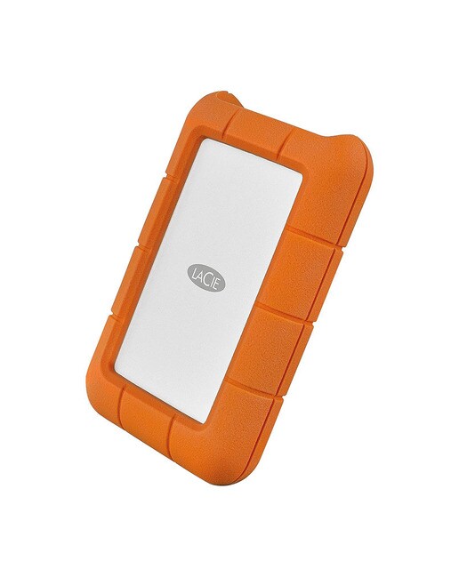 Imagen 0 de Disco duro externo portátil LaCie Rugged 4TB USB-C naranja