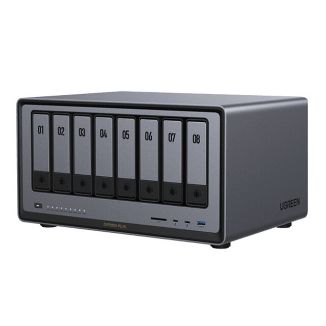 Imagen 0 de Sistema NAS de escritorio UGREEN DXP8800 Plus, i5-1235U, 8GB, UGOS Pro, 8 bahías, negro