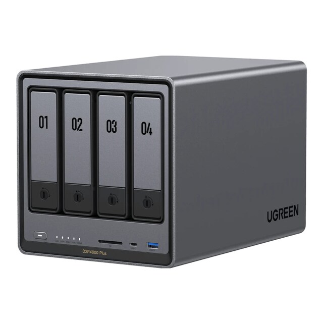 Imagen 0 de Sistema NAS de escritorio UGREEN DXP4800 PLUS, Intel Pentium Gold 8505, UGOS Pro, 4 bahías, negro