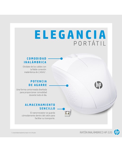 Rato Sem Fios HP 220 - Branco Branco-3