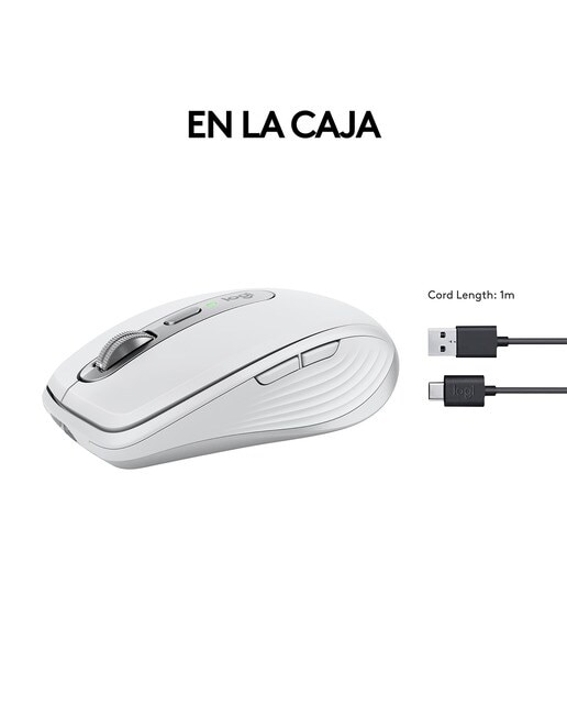 Ratón inalámbrico Logitech MX Anywhere 3 Gris pálido para Mac - Gris claro Gris claro-5