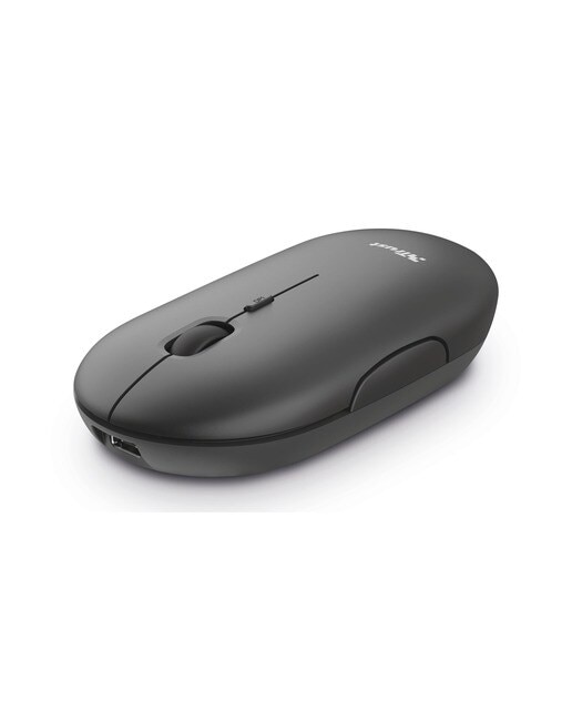 Ratón inalámbrico recargable Trust Puck negro Bluetooth Negro-1