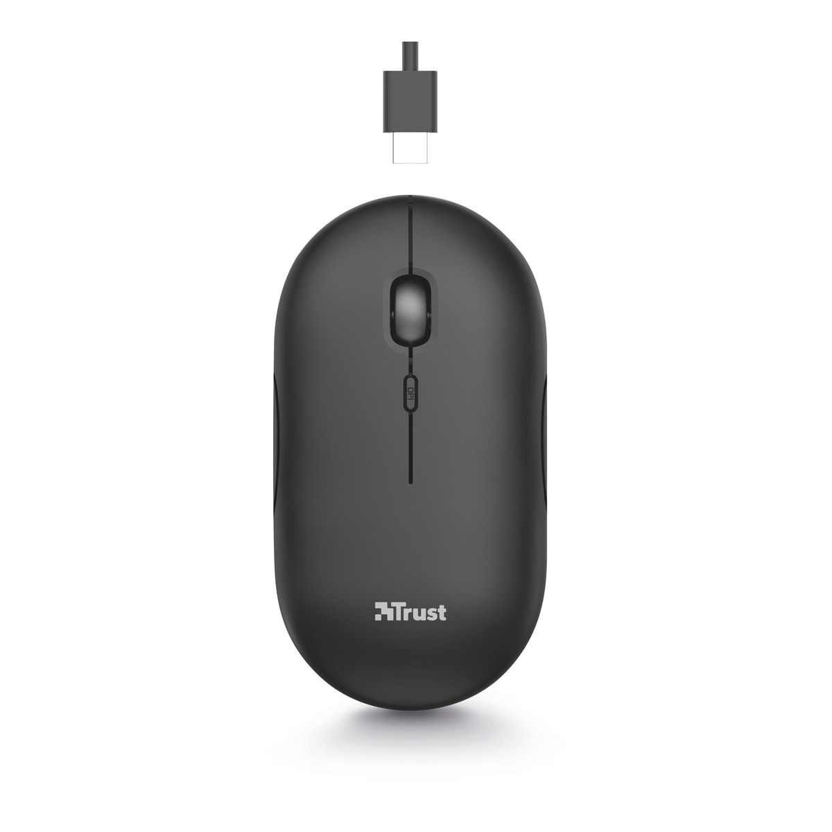 Ratón inalámbrico recargable Trust Puck negro Bluetooth Negro-2