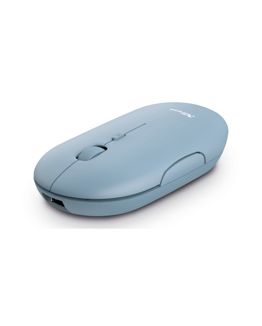 Ratón inalámbrico recargable Trust Puck azul Bluetooth Azul-1