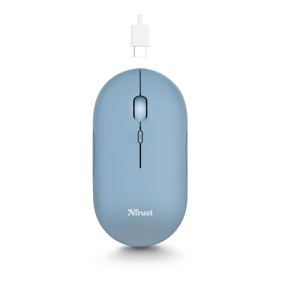 Ratón inalámbrico recargable Trust Puck azul Bluetooth Azul-2