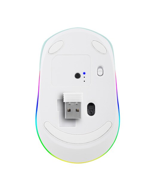 Ratón óptico inalámbrico NGS SMOG MINT-RB Multidispositivo con iluminación LED Verde / Blanco-6