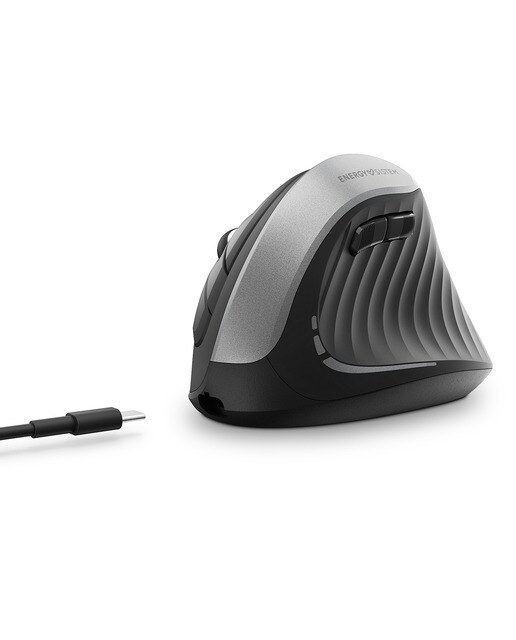 Ratón vertical inalámbrico Energy Sistem Office 5 Comfy Negro-3