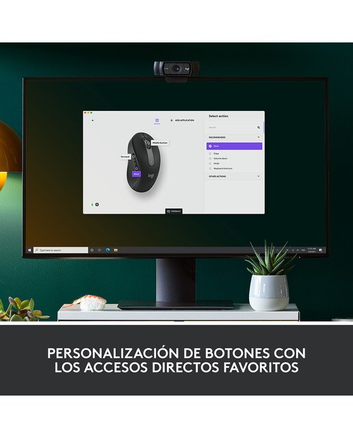 Ratón óptico inalámbrico Logitech Signature M650 Grande Grafito Grafito-5