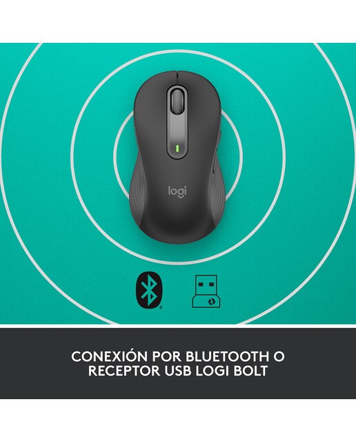 Ratón inalámbrico Logitech Signature M650 L LEFT - Grafito Grafito-5