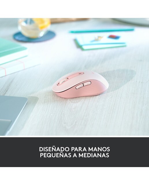 Ratón inalámbrico Logitech Signature M650 Medium - Rosa Rosa-3