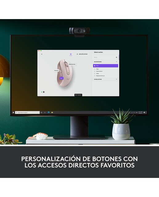 Ratón inalámbrico Logitech Signature M650 Medium - Rosa Rosa-5