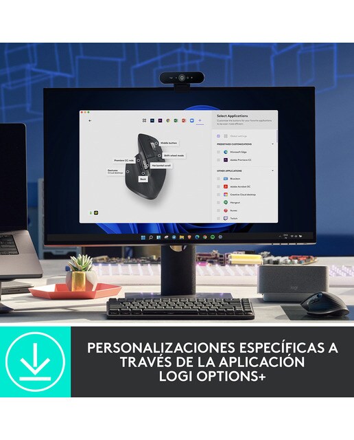 Ratón inalámbrico Logitech MX Master 3S grafit - Grafito Grafito-5