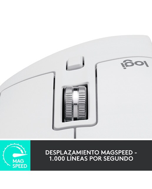 Ratón inalámbrico Logitech MX Master 3S gris pálido Gris claro-4