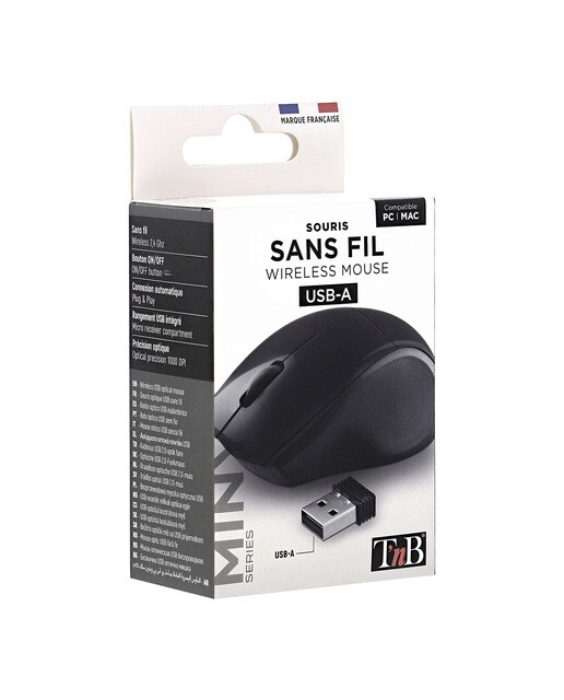 Ratón inalámbrico T'nB Miny negro Negro-5