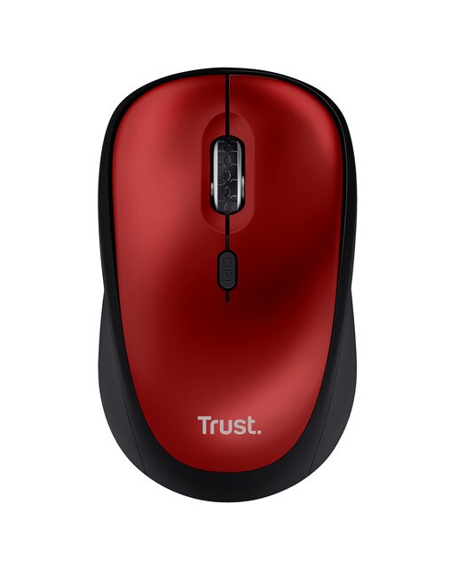 Imagen 0 de Ratón inalámbrico silencioso Trust Yvi+ rojo