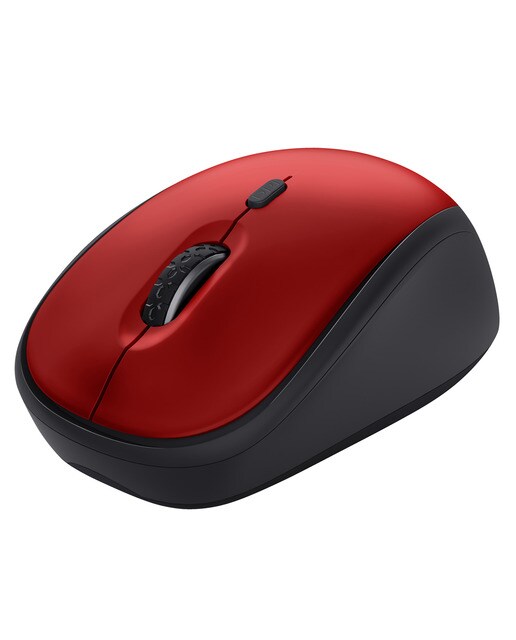 Ratón inalámbrico silencioso Trust Yvi+ rojo Rojo-2
