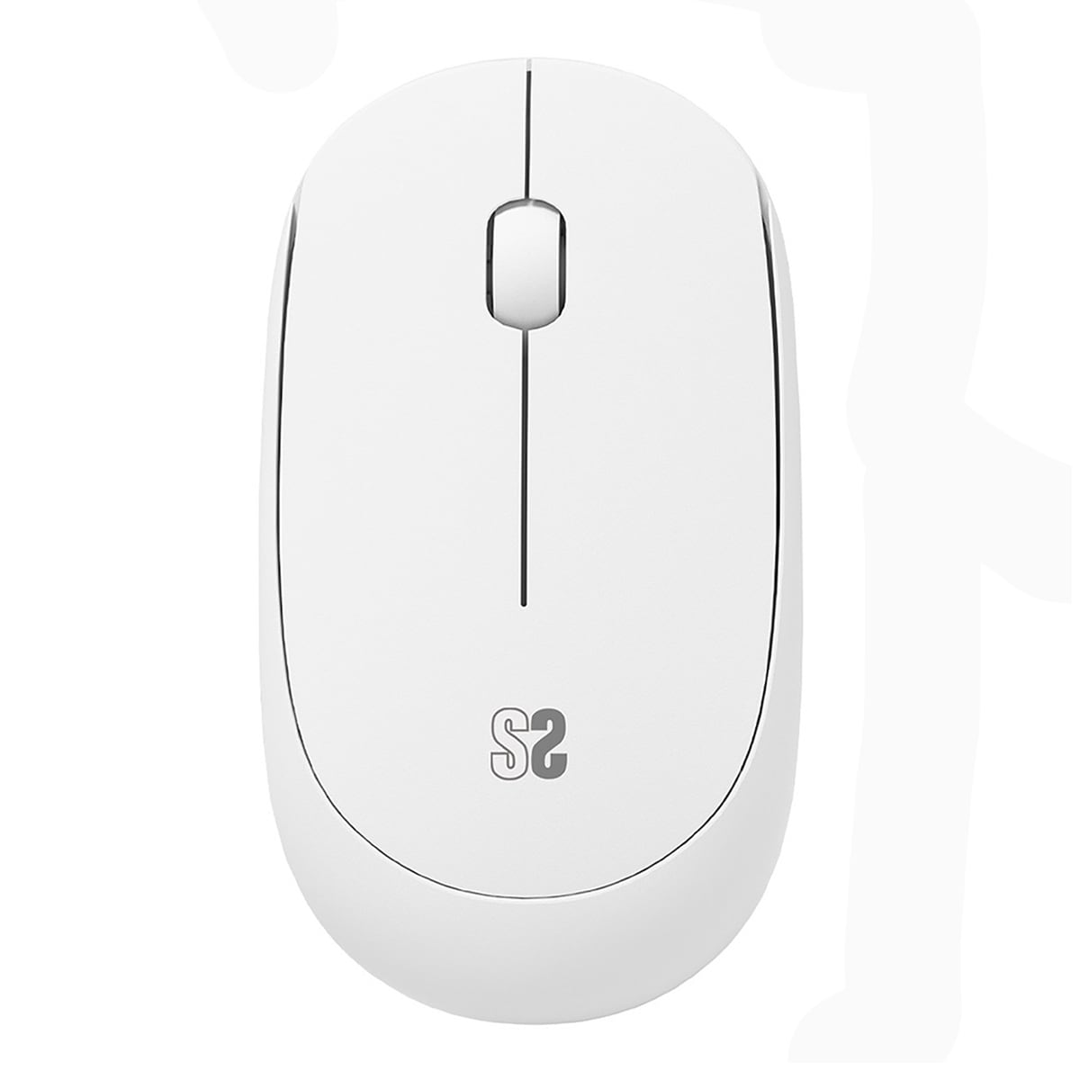 Ratón Subblim inalámbrico, silencioso, ambidiestro, USB, blanco Blanco-1