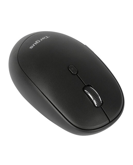Ratón óptico inalámbrico Targus Midsize Comfort, antimicrobiano, modo dual, Bluetooth y 2.4 GHz Negro-3