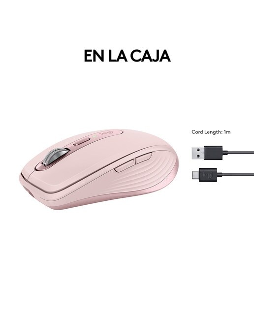 Ratón inalámbrico Logitech MX Anywhere 3S - Rosa Rosa-6