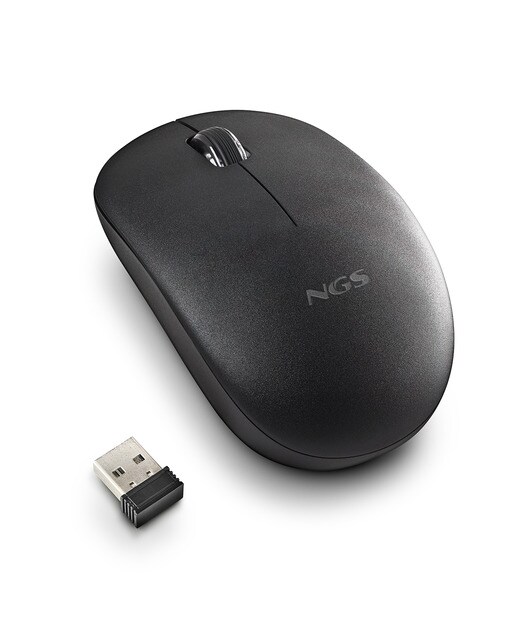 Ratón óptico inalámbrico NGS Fog Pro negro Negro-4