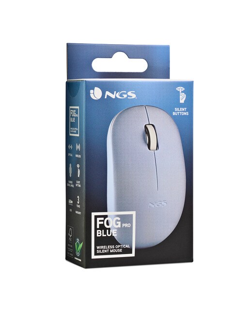 Ratón óptico inalámbrico NGS Fog Pro azul Azul-5