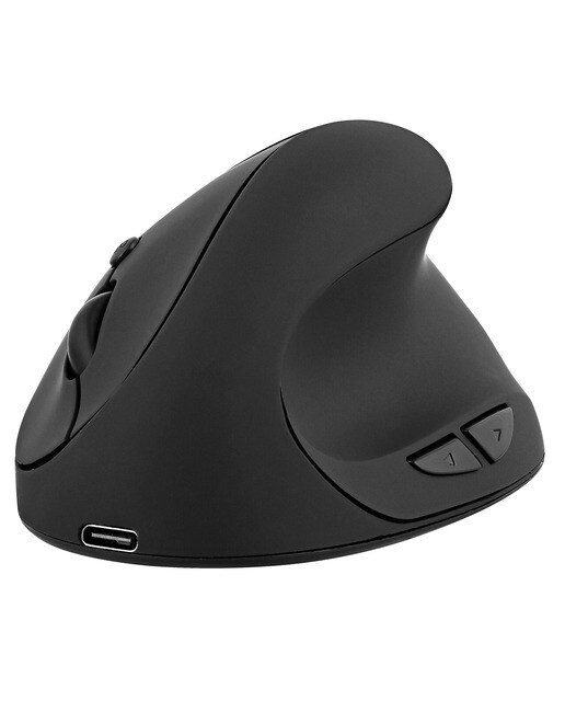 Mini ratón T'nB inalámbrico ergonómico vertical y recargable Negro-1