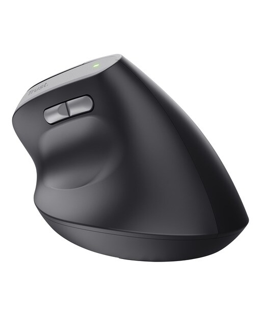 Ratón vertical inalámbrico Trust Bayo II Negro / Gris-5